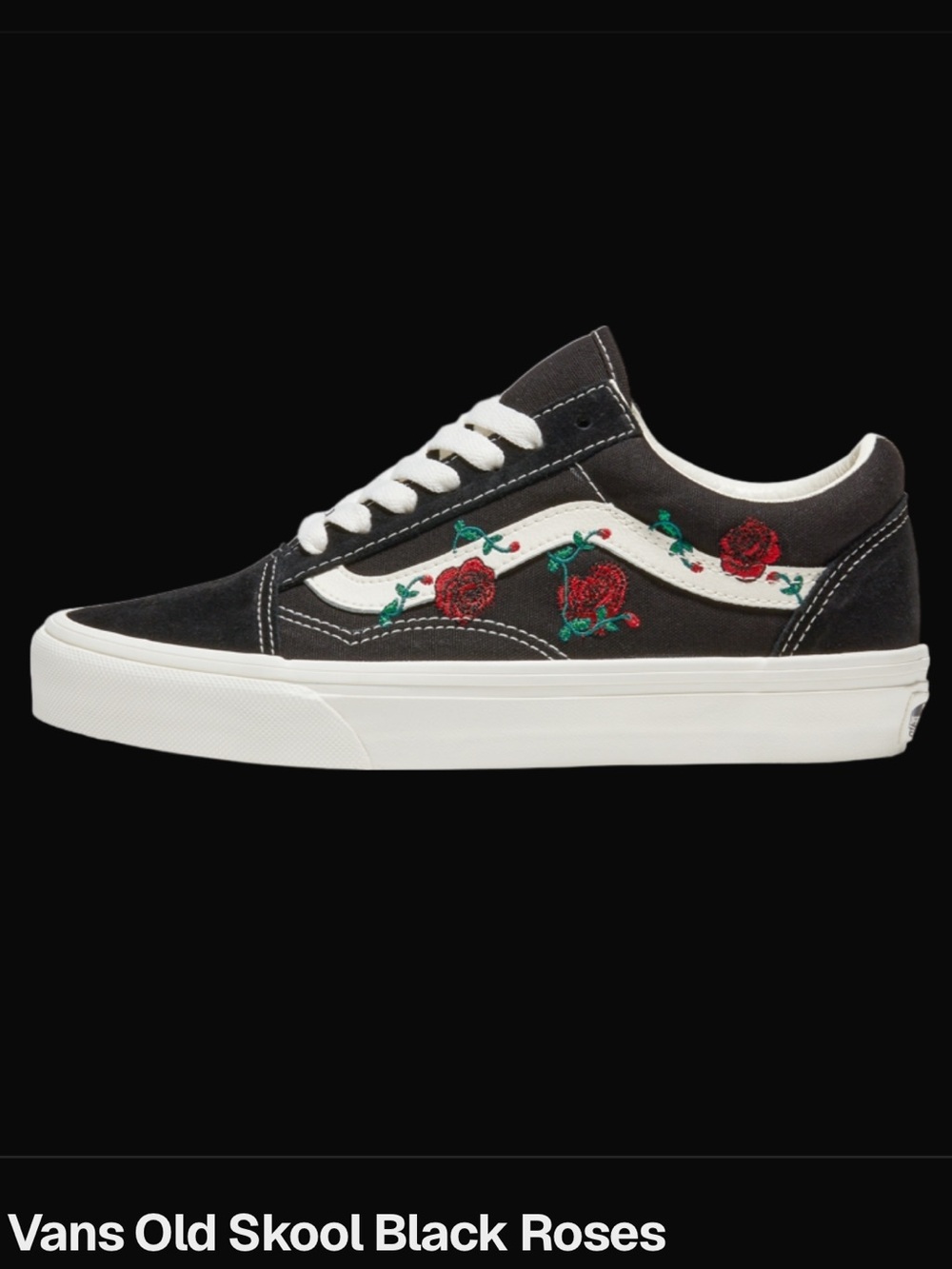 Vans Old Skool Black Roses